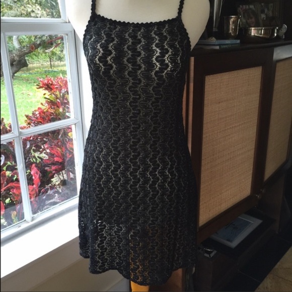 St. Michael MARKS & SPENCER With Gold Weave Dress - Picture 2 of 5